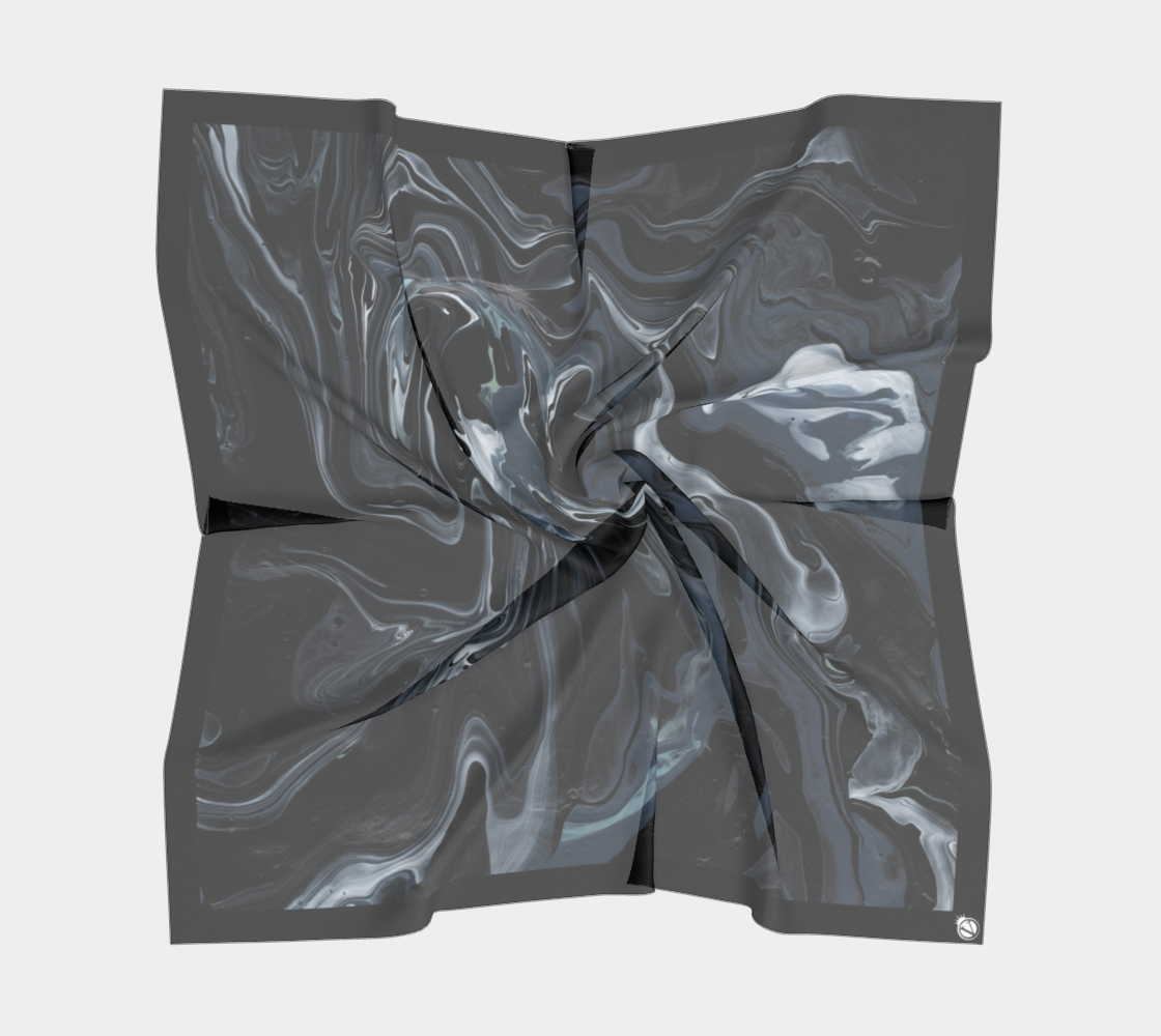 Silk Habotai Scarf - Smoking Gun