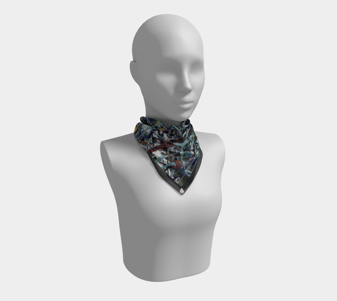 Silk Habotai Scarf - Winter Dreams