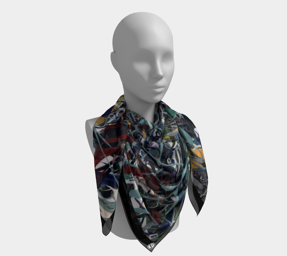 Silk Habotai Scarf - Winter Dreams