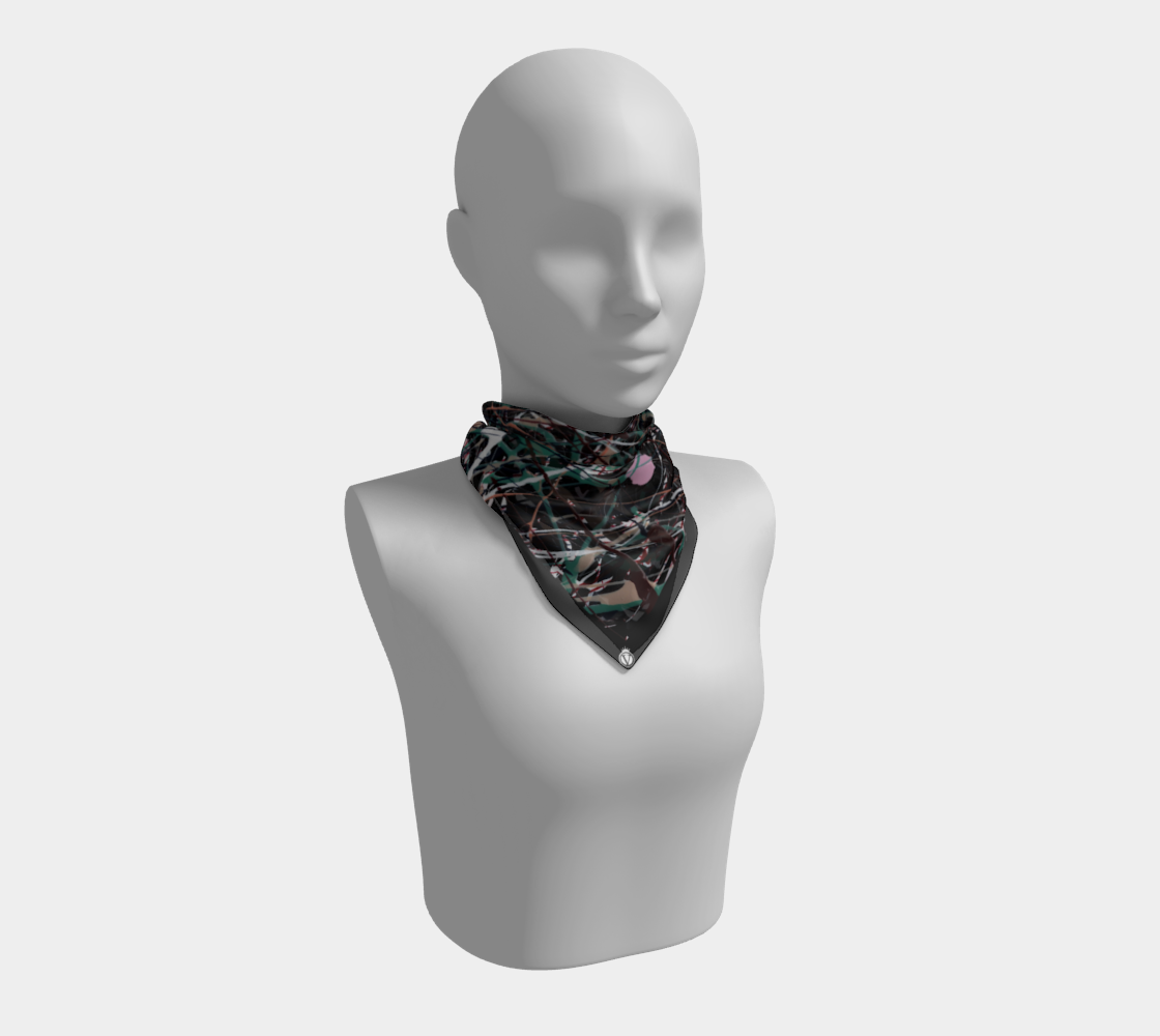 Silk Habotai Scarf - Machinations