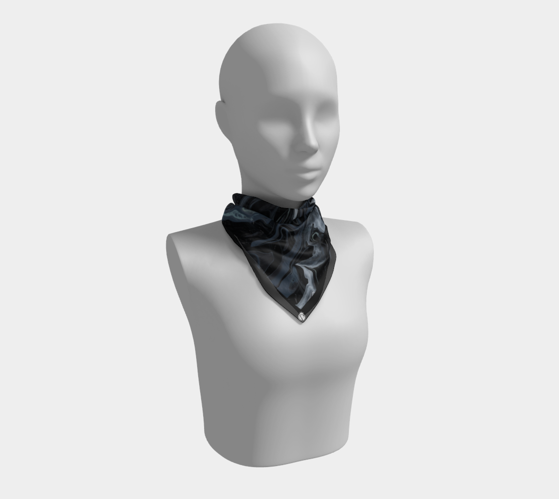 Silk Habotai Scarf - Smoking Gun