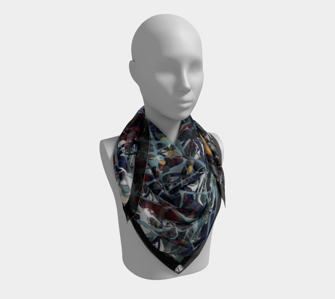 Silk Habotai Scarf - Winter Dreams