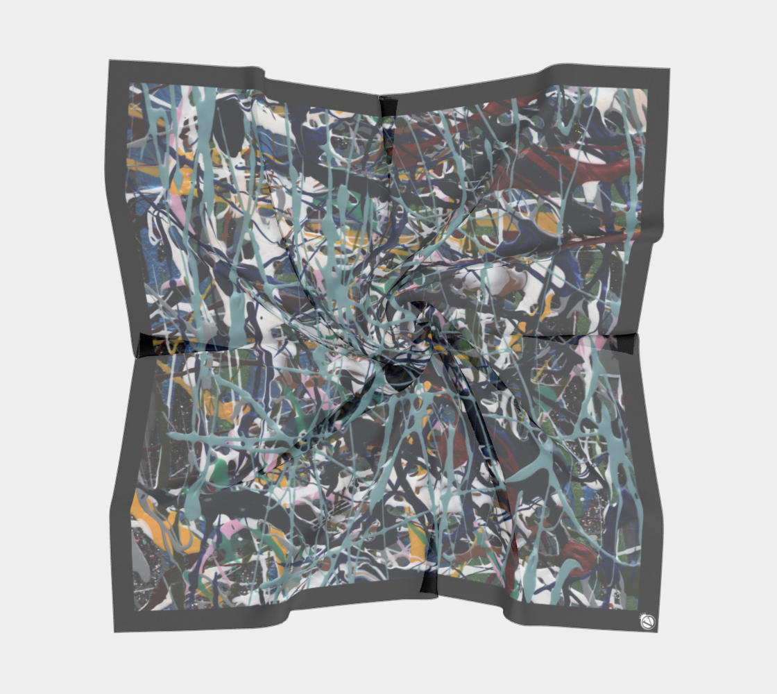 Silk Habotai Scarf - Winter Dreams