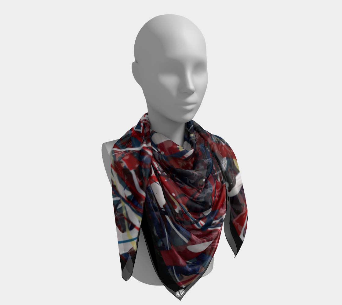 Silk Habotai Scarf - July's Aftermath