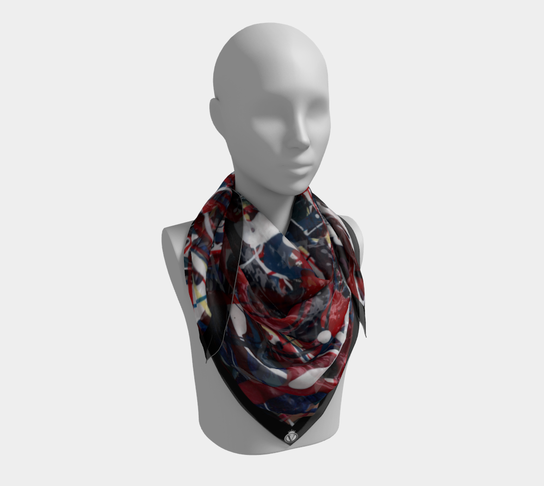 Silk Habotai Scarf - July's Aftermath