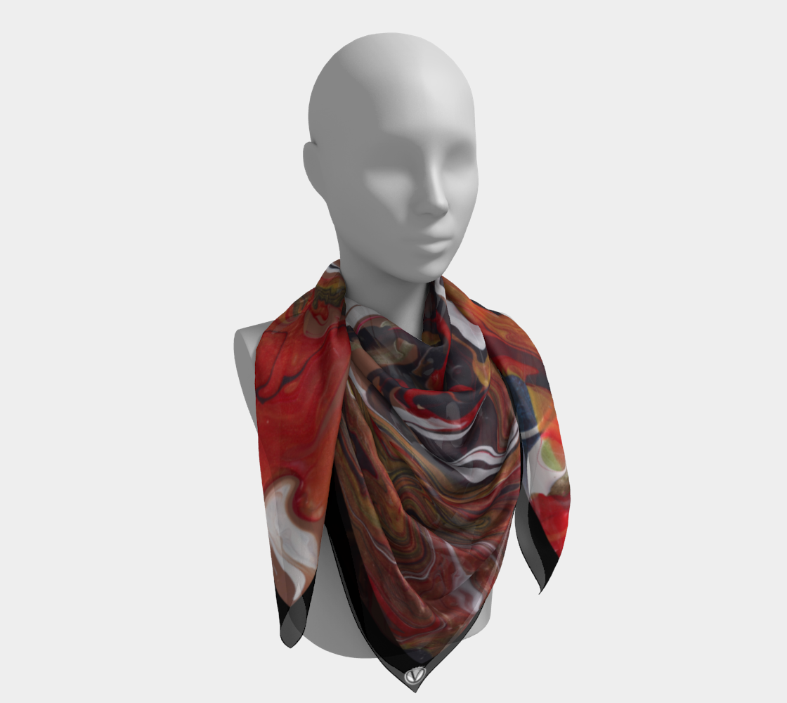 Silk Habotai Scarf - Eastern Expansion