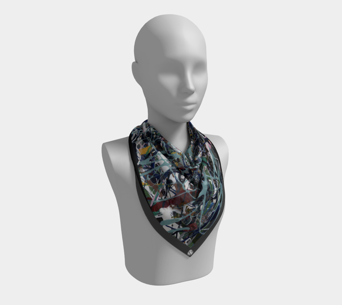 Silk Habotai Scarf - Winter Dreams