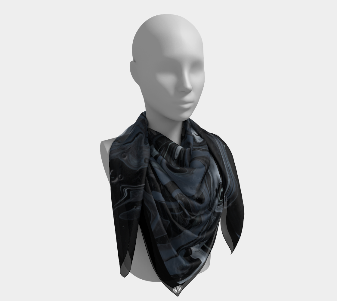 Silk Habotai Scarf - Smoking Gun