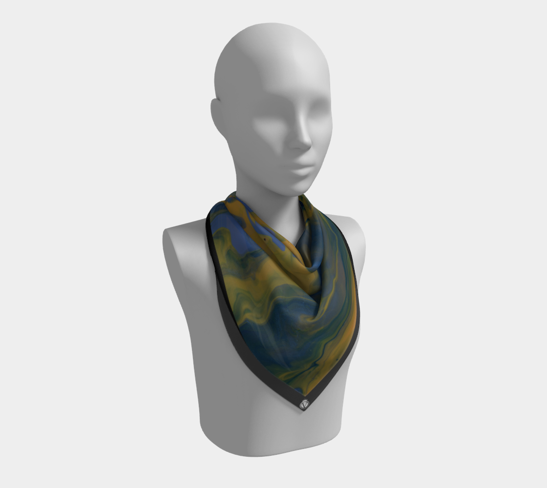 Silk Habotai Scarf - Vlad's Cetacean