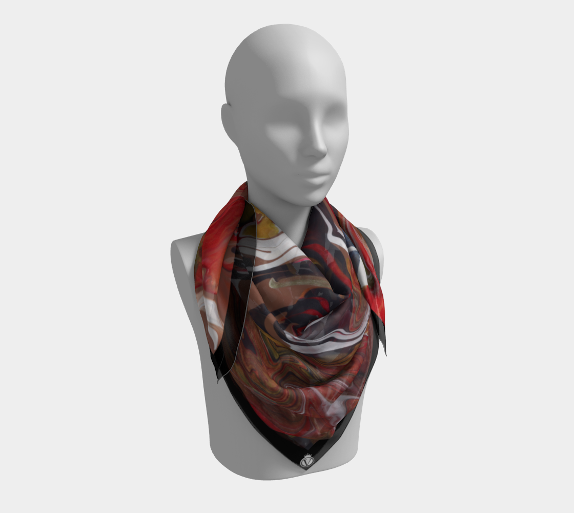 Silk Habotai Scarf - Eastern Expansion