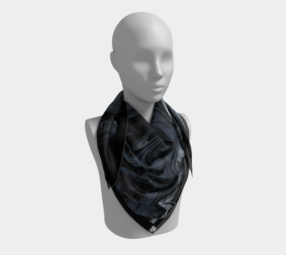 Silk Habotai Scarf - Smoking Gun