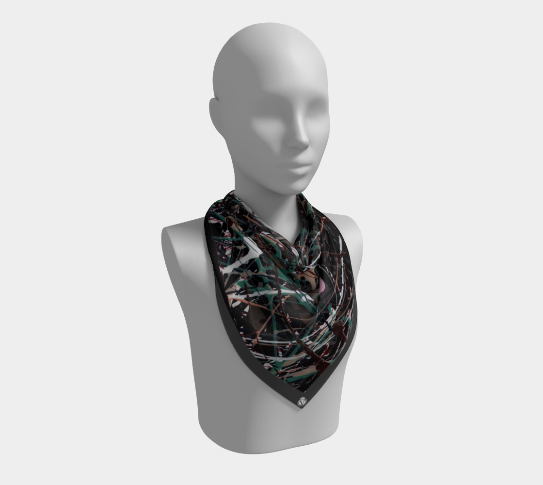 Silk Habotai Scarf - Machinations