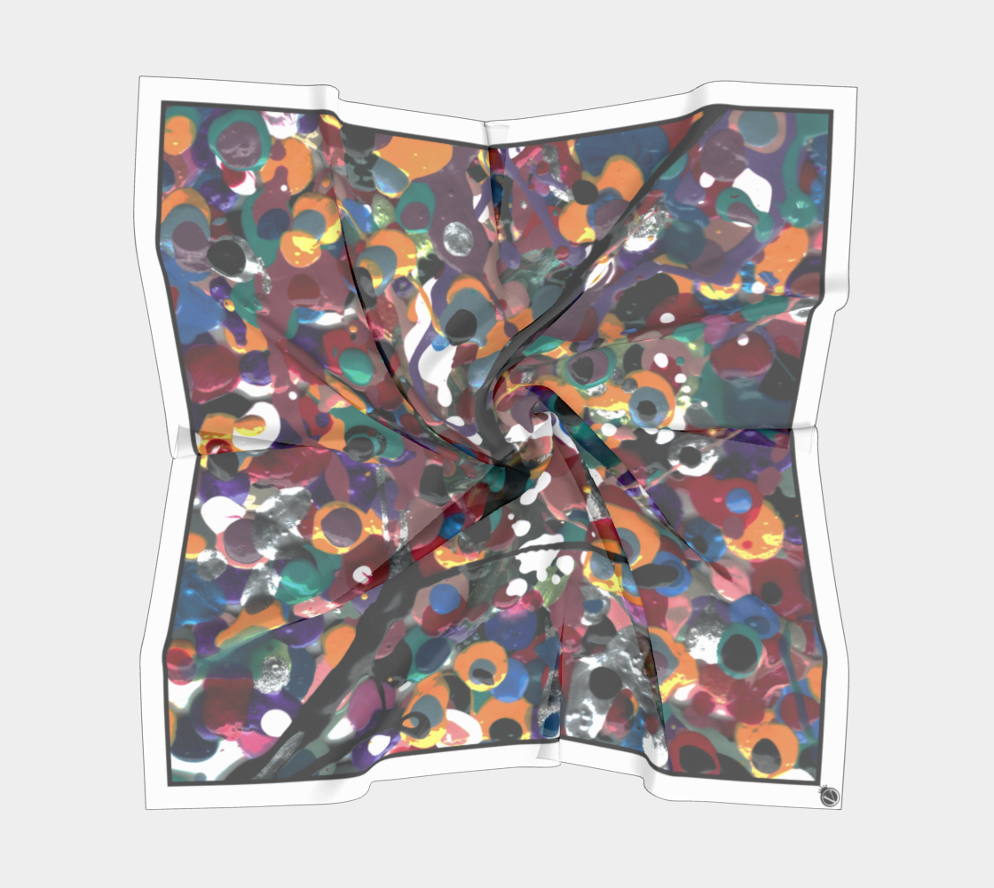 Silk Habotai Scarf - All Seeing