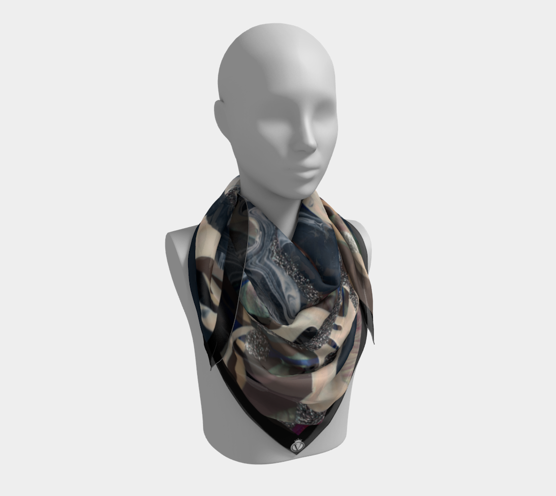 Silk Habotai Scarf - Earthtone