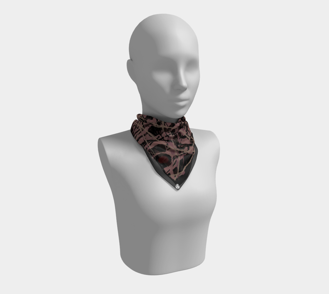 Silk Habotai Scarf - Dark Forest