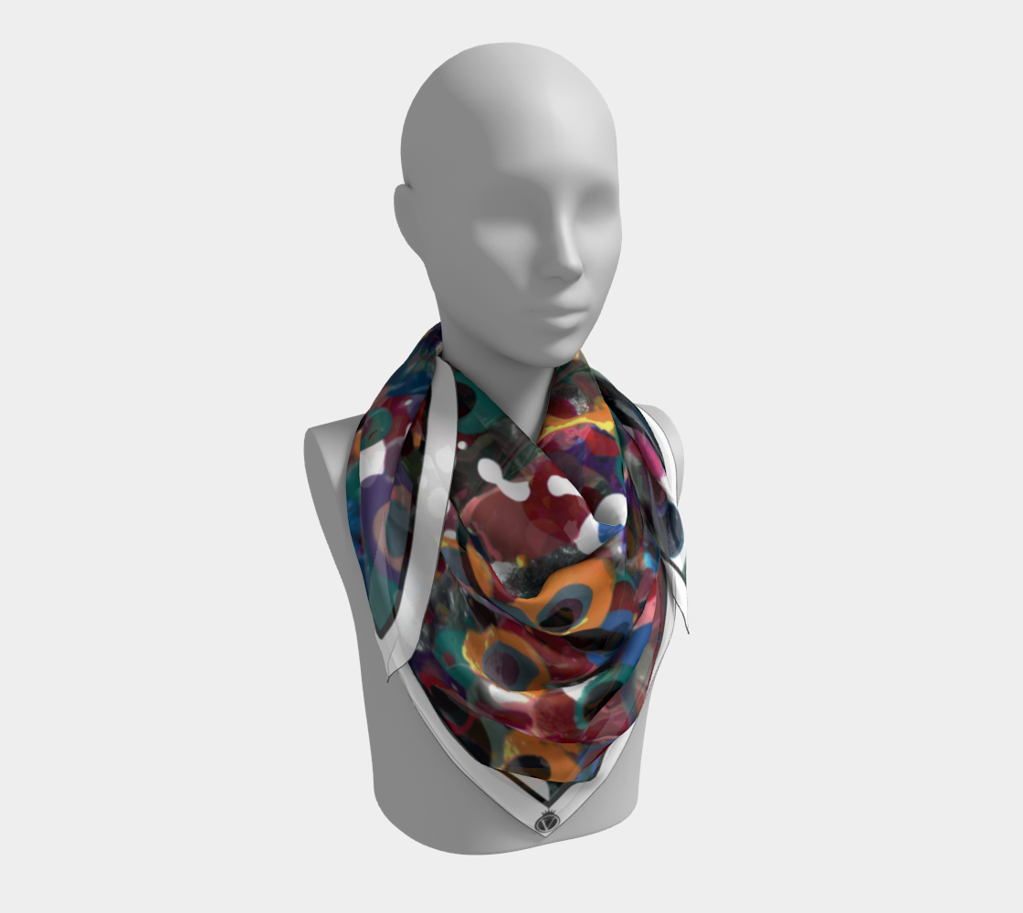 Silk Habotai Scarf - All Seeing