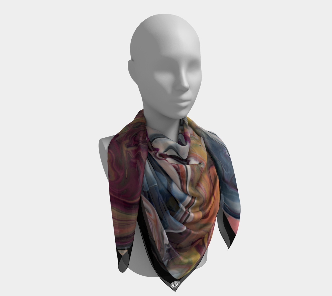 Silk Habotai Scarf - Alkaline North