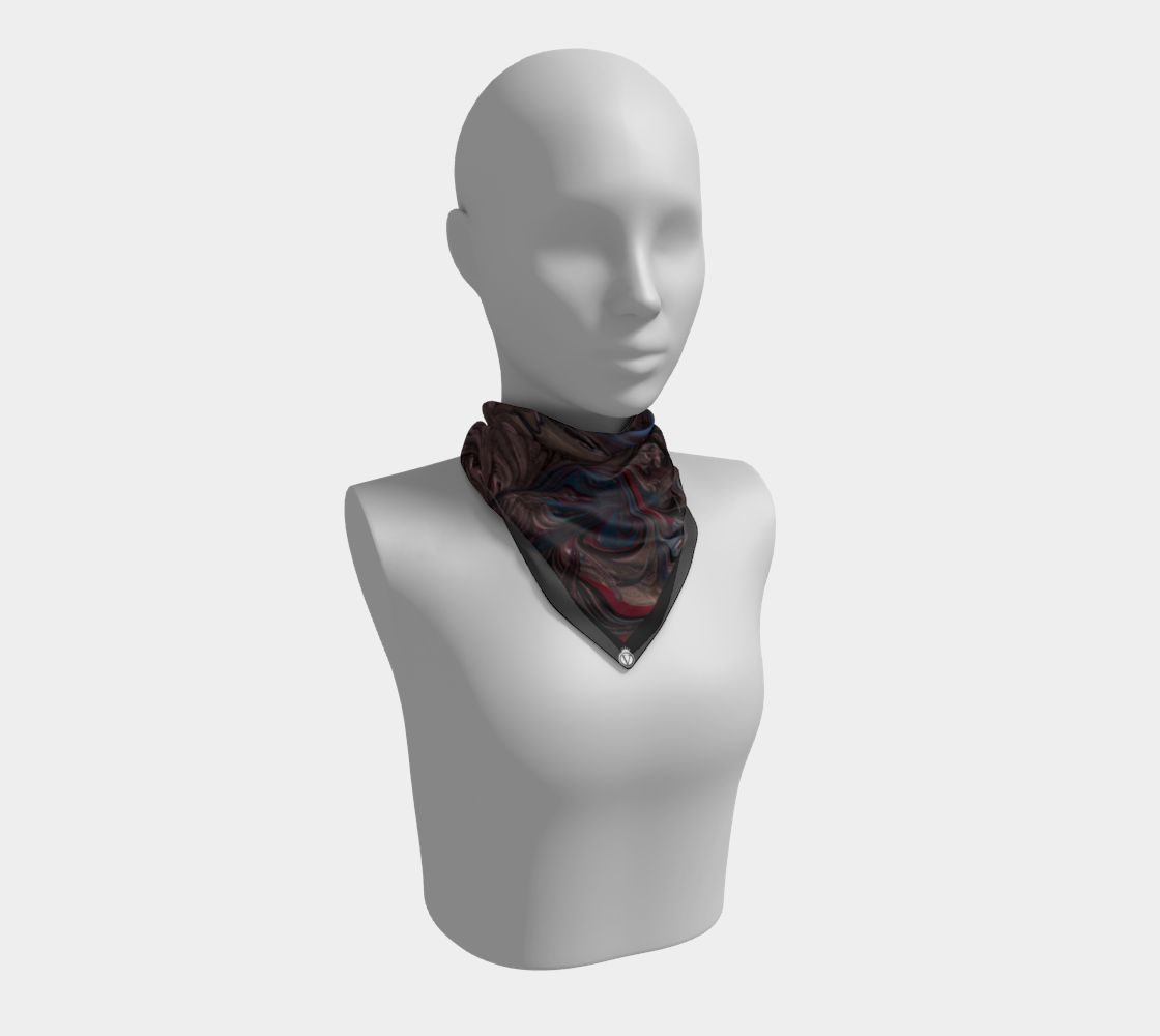 Silk Habotai Scarf - Dark Days