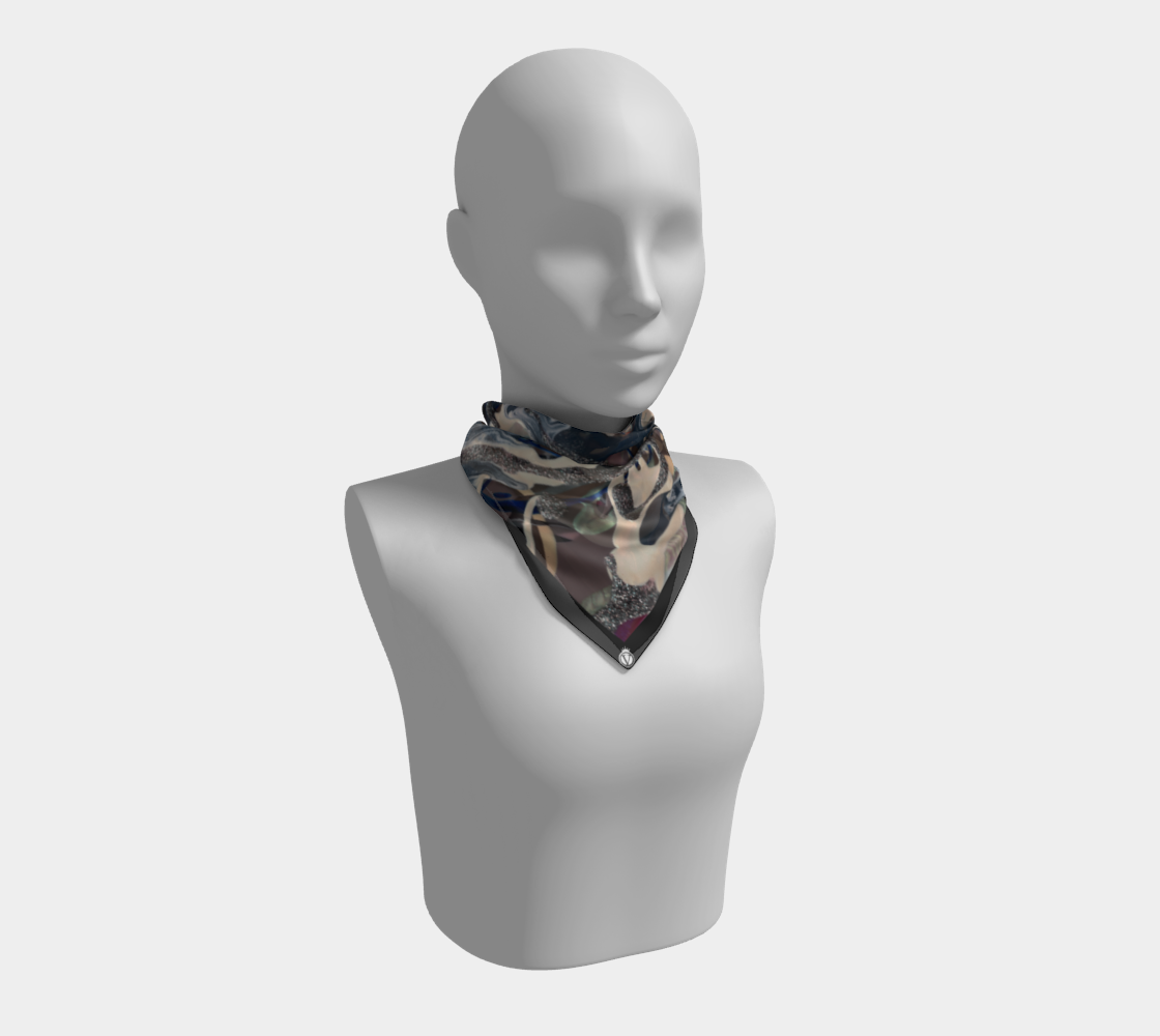 Silk Habotai Scarf - Earthtone