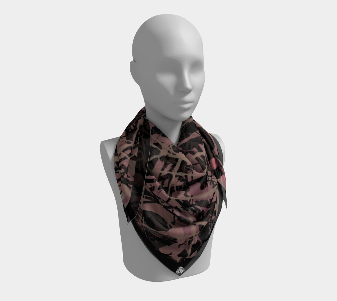 Silk Habotai Scarf - Dark Forest