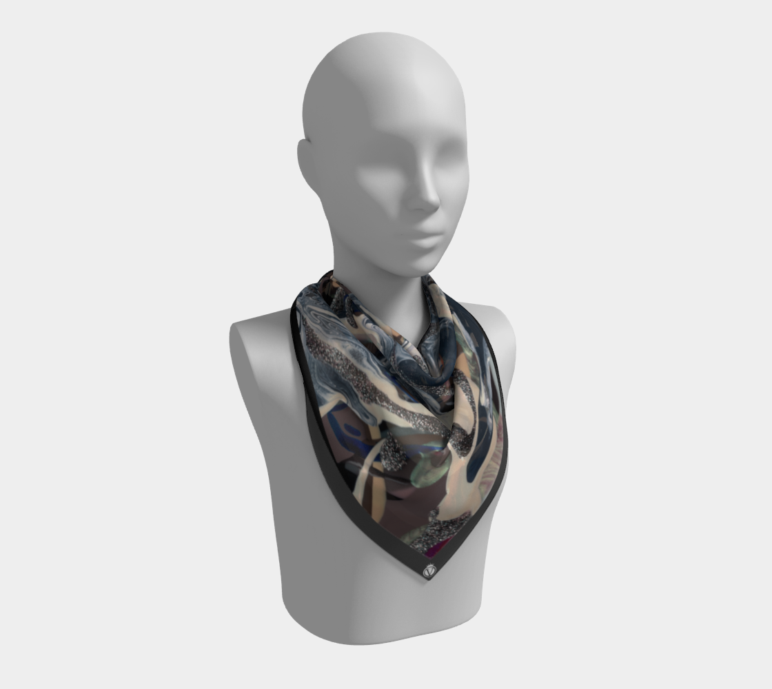 Silk Habotai Scarf - Earthtone