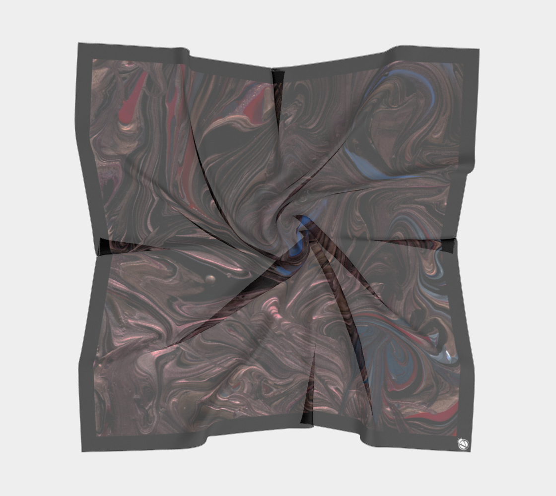 Silk Habotai Scarf - Dark Days