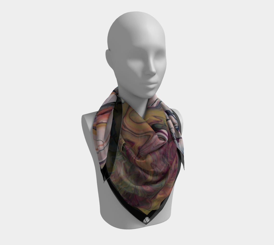 Silk Habotai Scarf - Alkaline South