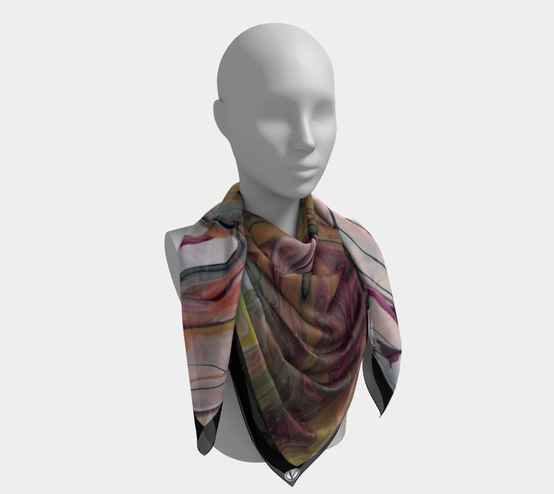 Silk Habotai Scarf - Alkaline South