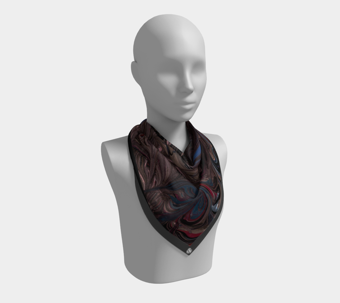 Silk Habotai Scarf - Dark Days