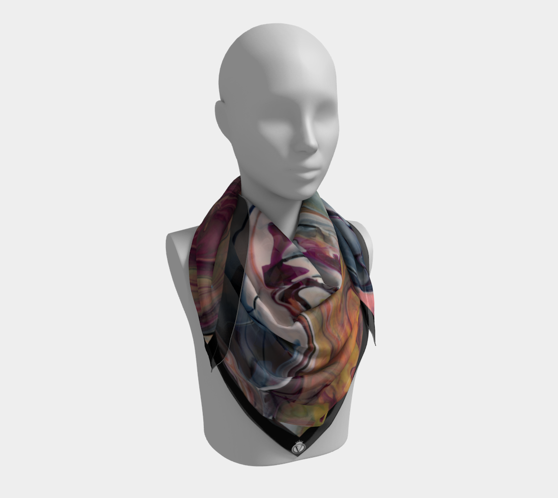 Silk Habotai Scarf - Alkaline North