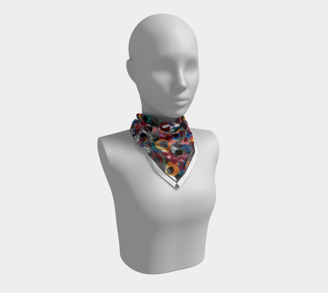 Silk Habotai Scarf - All Seeing