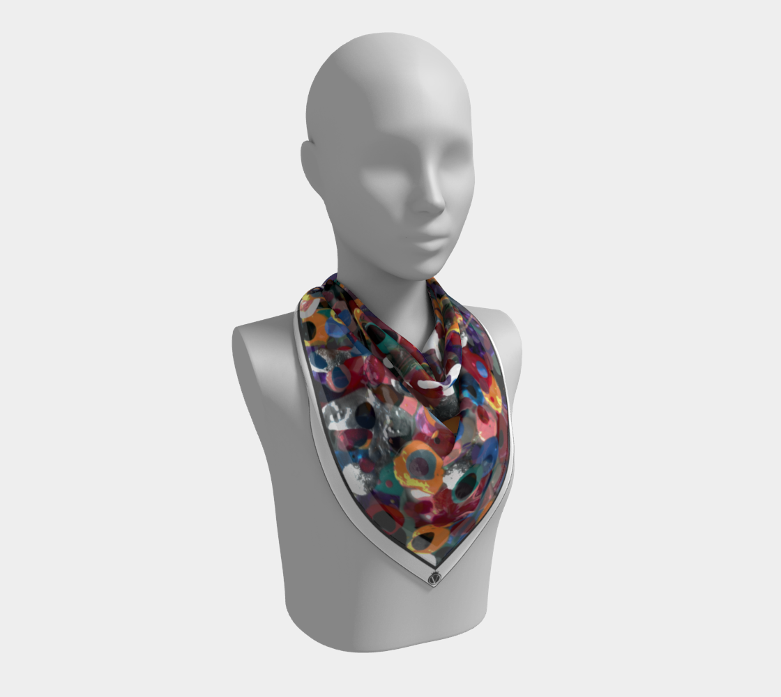 Silk Habotai Scarf - All Seeing